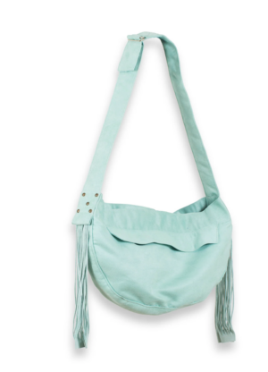 Cuddle Dog Carrier with Fringe in Mint